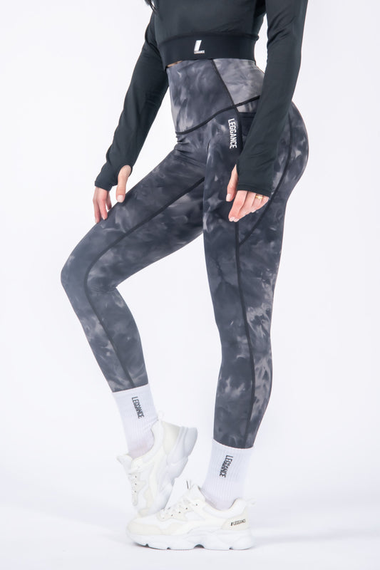 Fitness leggings, Fusion Pocket, Black (limited discount)