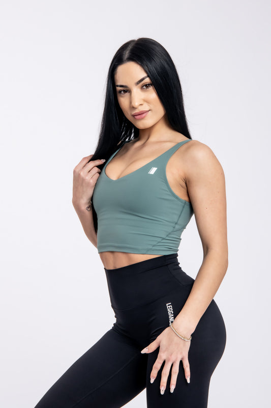 New Skin Teal-Green Fitness Top