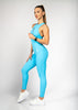 Sky-Blue Fitness Jumpsuit