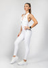 White Fitness Jumpsuit